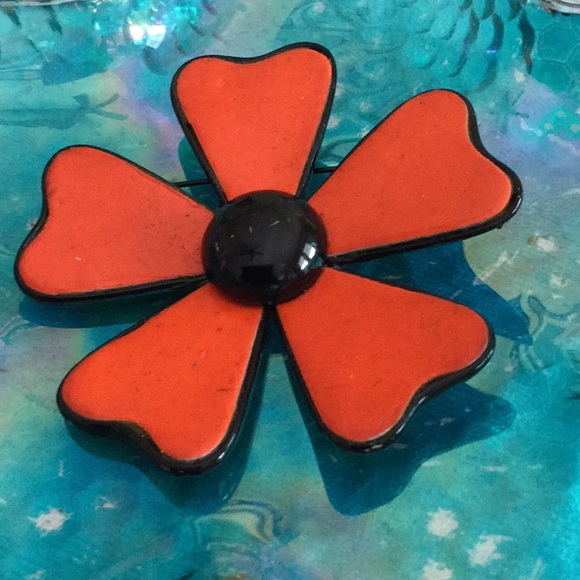 🌴Fun Vintage Flower Brooch Wardrobe Must Have 🌴 - Picture 4 of 6